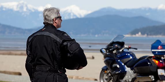 Motorcycle-beach